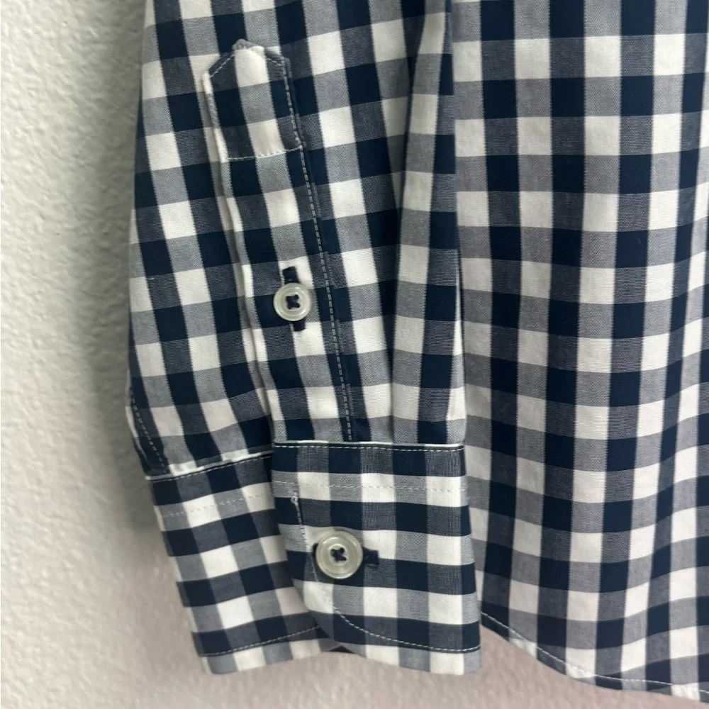 UNTUCKit Navy and White Plaid Shirt‎